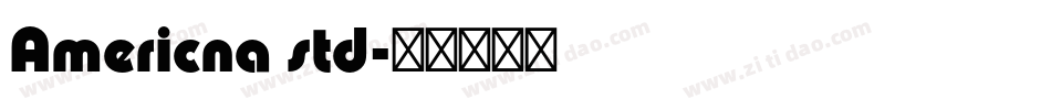 Americna std字体转换